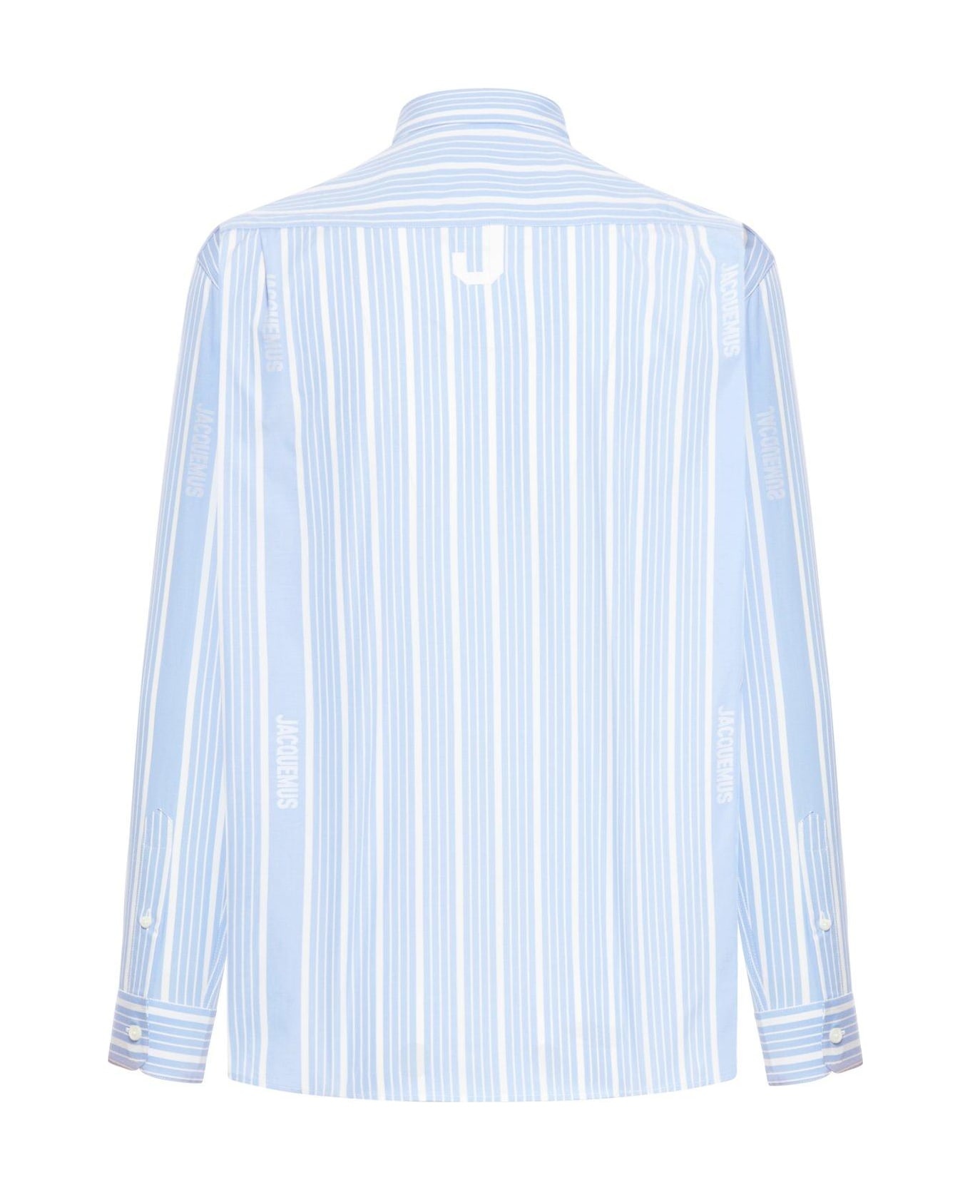 Striped Collared Long-sleeve Shirt - 2