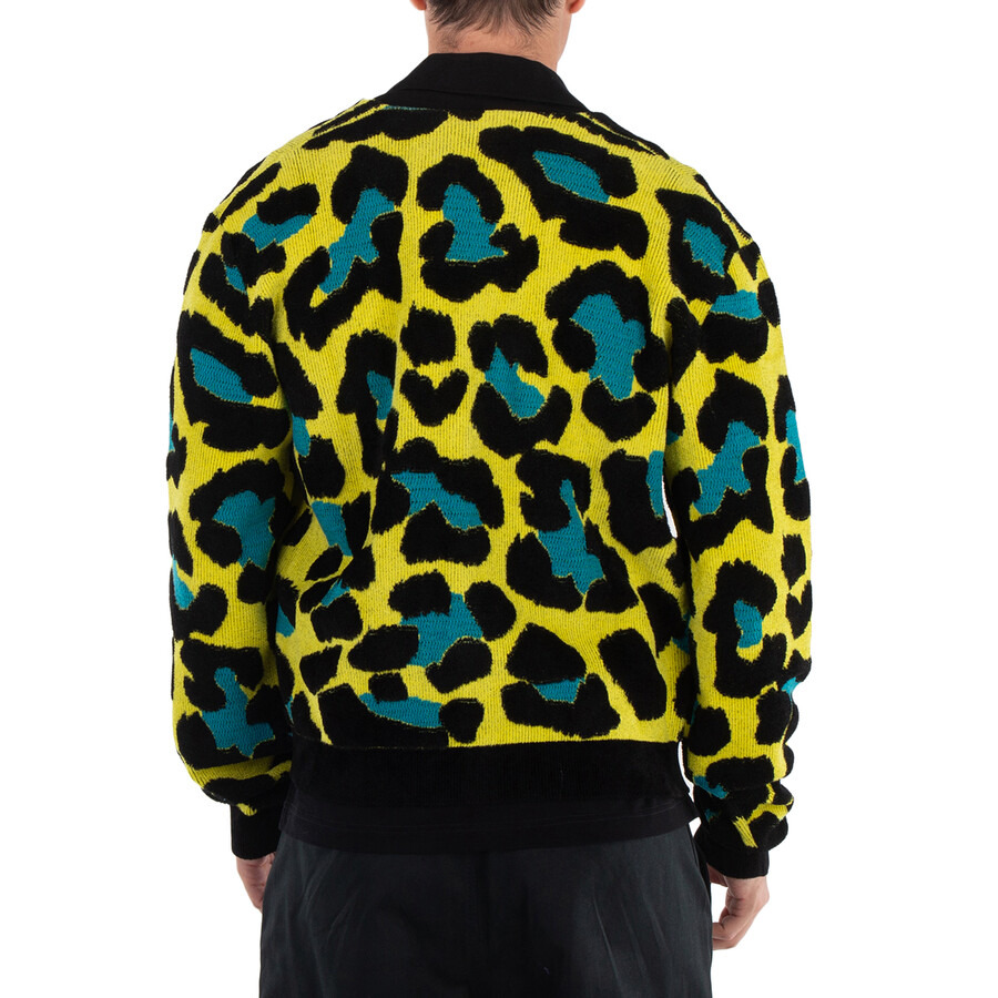 Versace Long Sleeve Leopard Sweater - 4