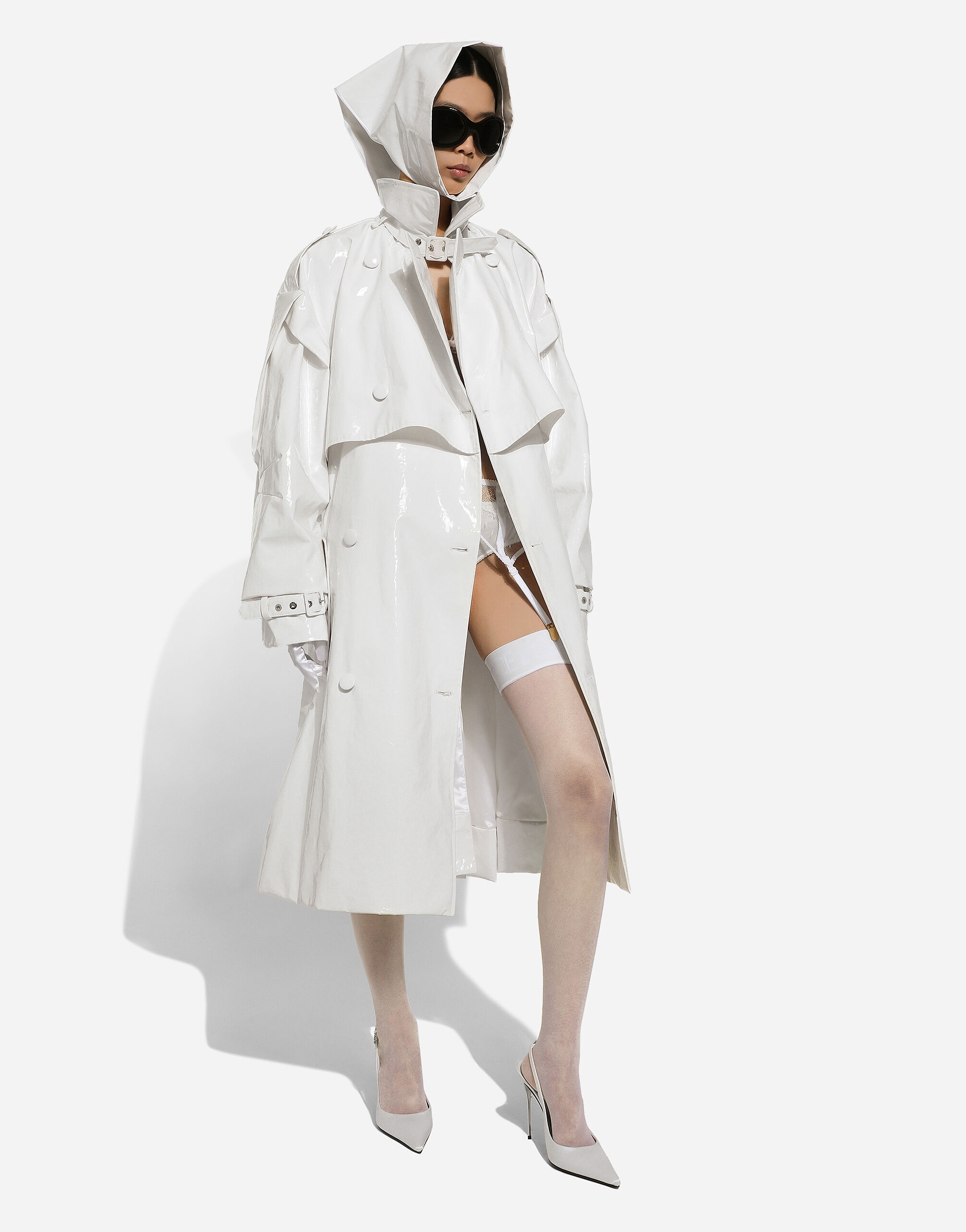 Coated cotton trench coat - 7