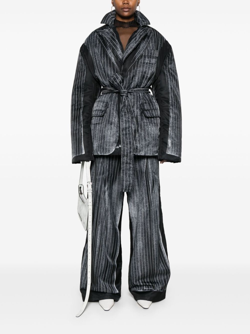 trompe-l'oeil padded jacket - 2