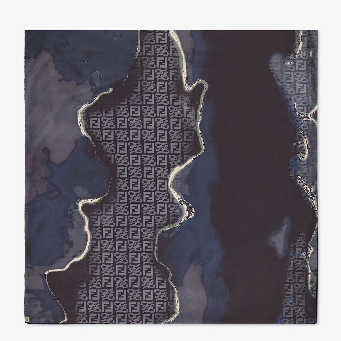 Blue cotton beach towel 3