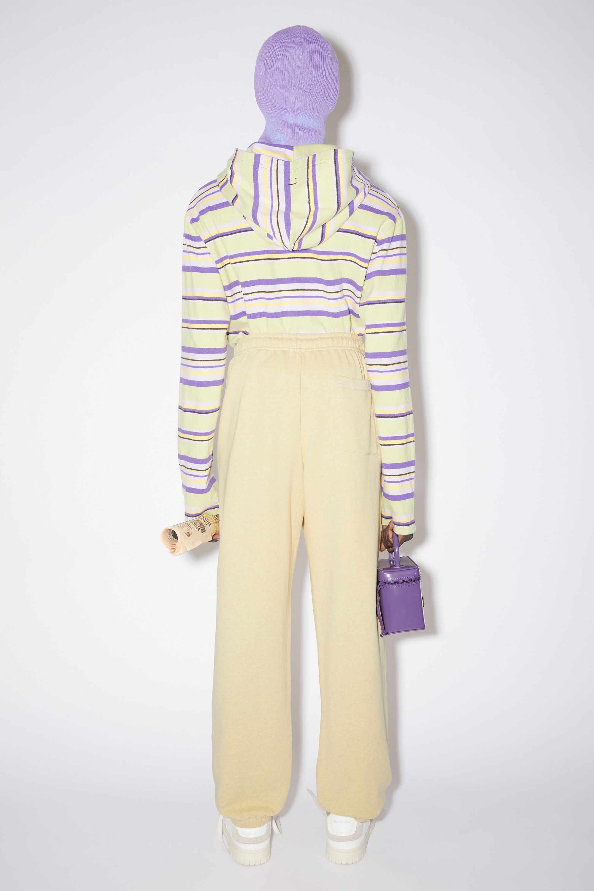 Sweatpants - Pale yellow melange - 3