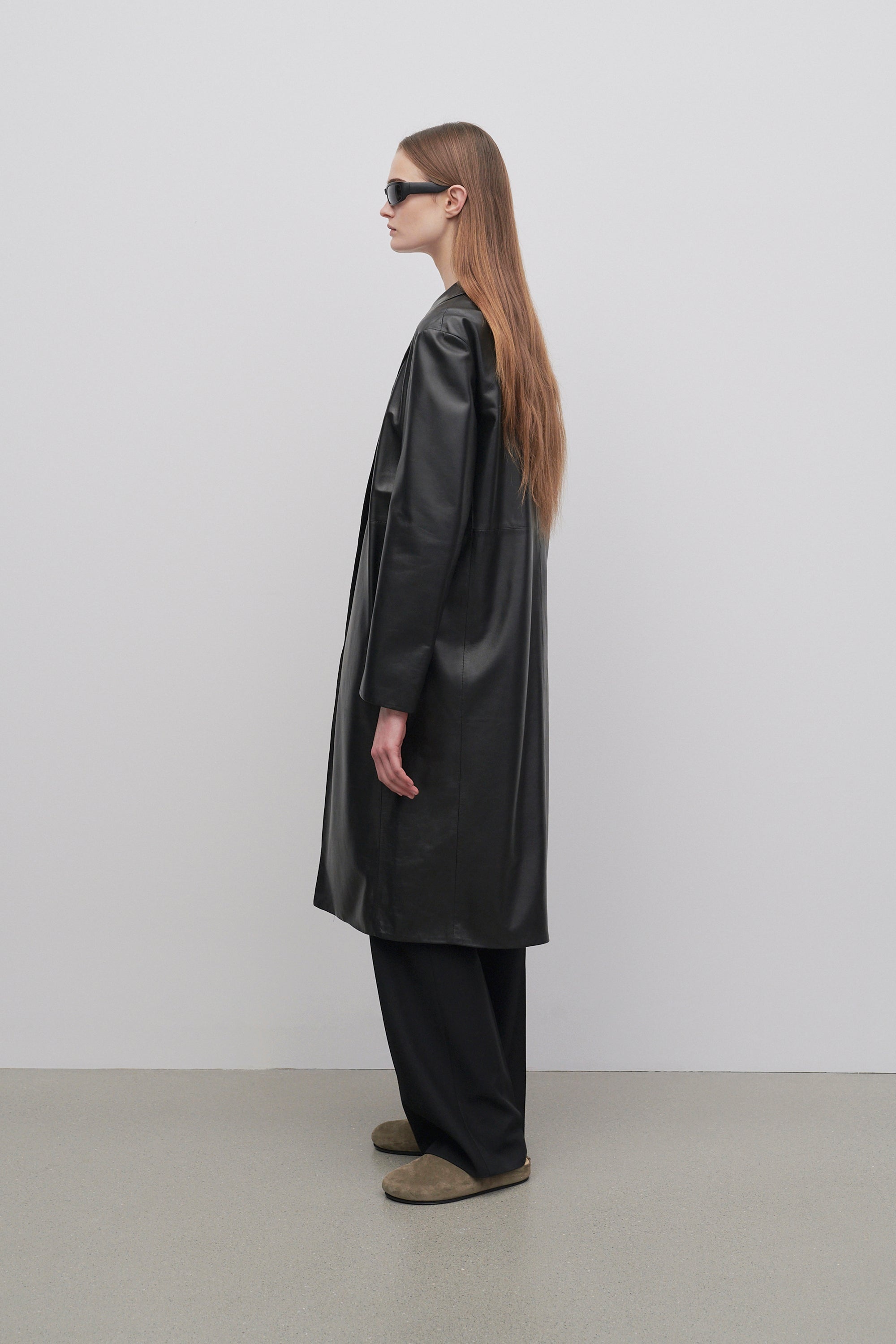 Babil Coat in Leather - 7
