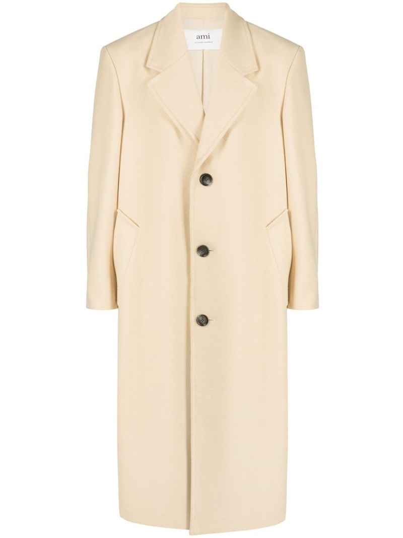 AMI Paris single-breasted coat outlook