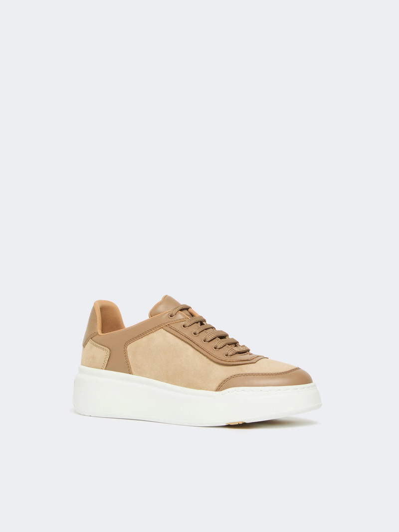 Max Mara MAXISUEDE Urban suede sneakers - CAMEL outlook