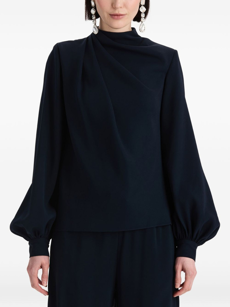 draped georgette blouse 3