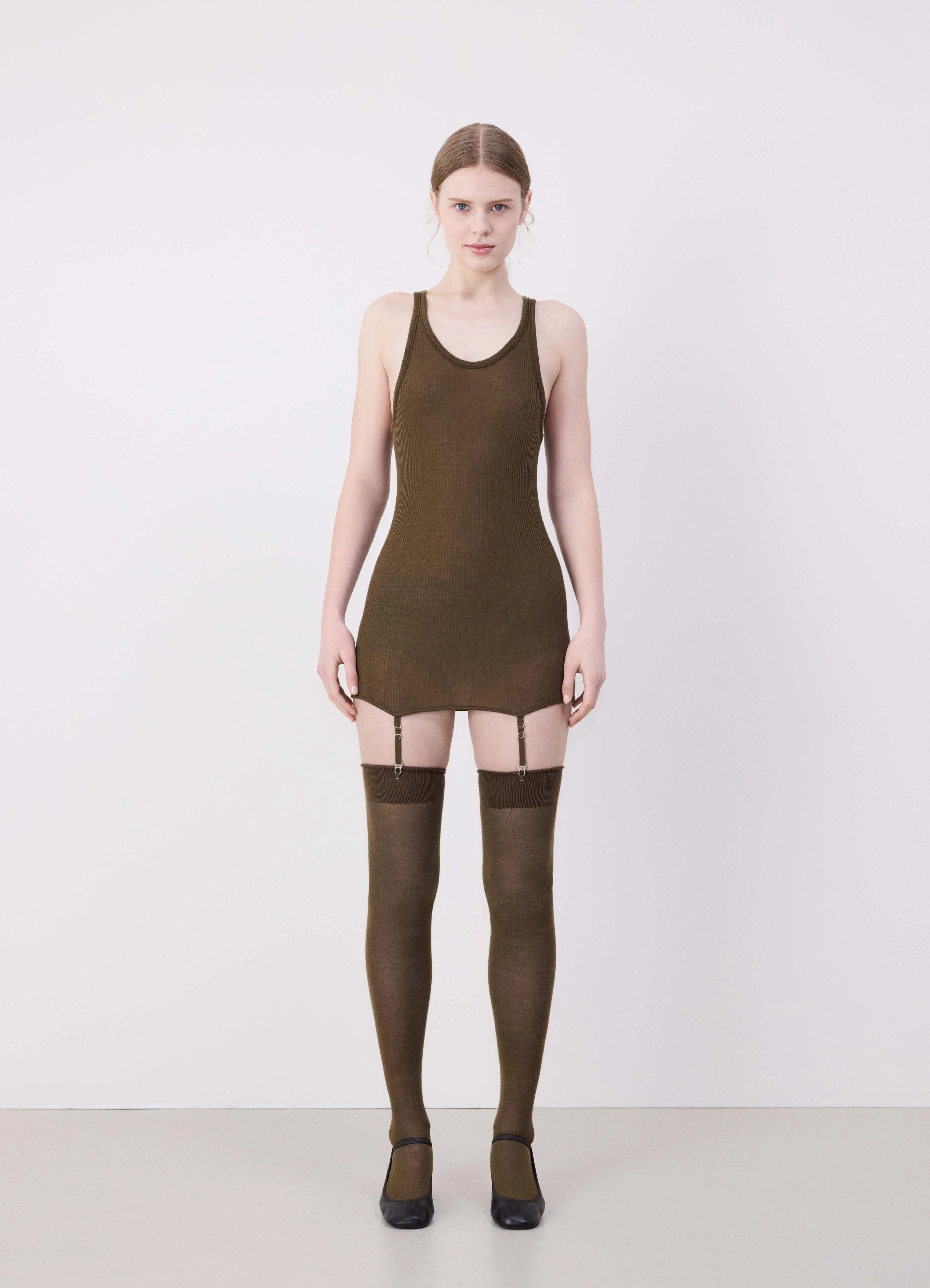 SEAMLESS TANK TOP WITH SUSPENDERS - 2