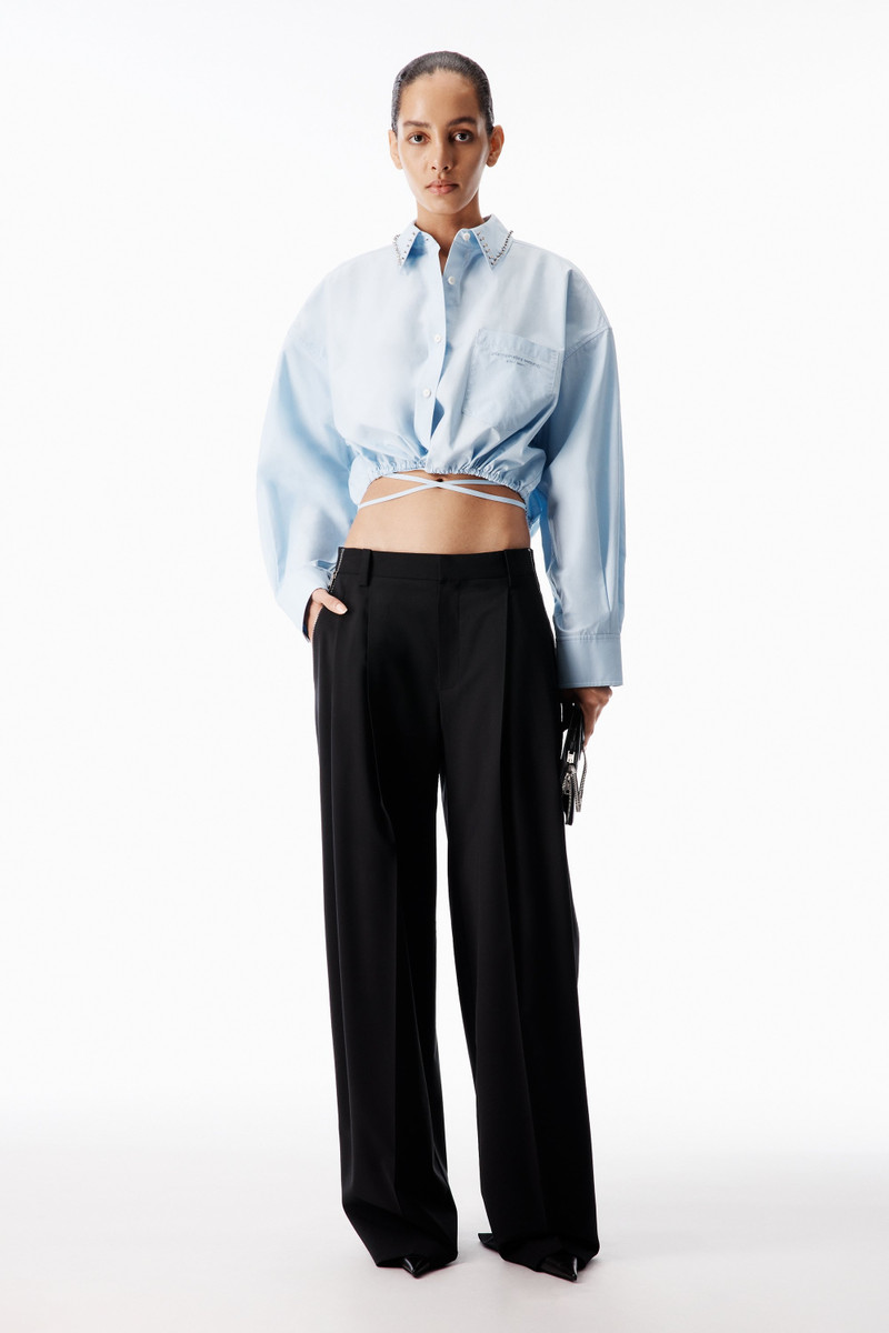 Alexander Wang Side Zipper Mid-Rise Tailored Pant outlook