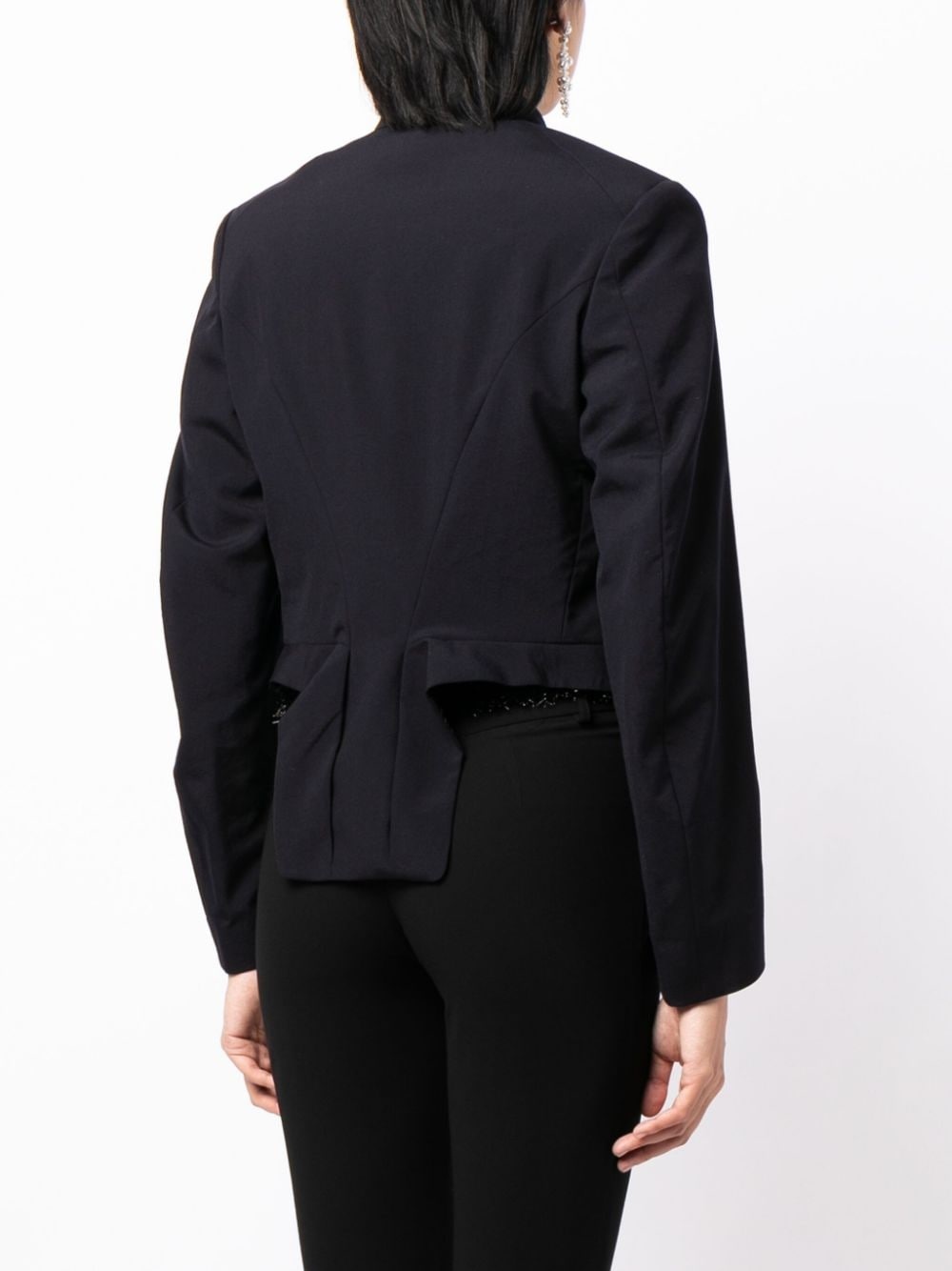 cropped wool jacket - 4
