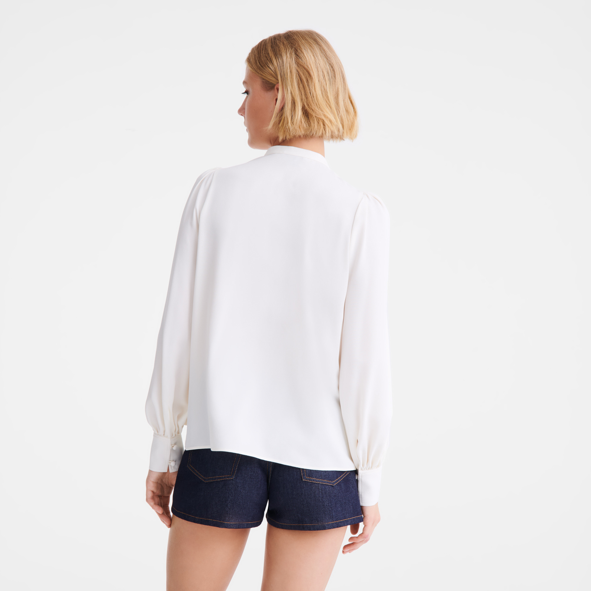 Blouse Ecru - Fluid crepe - 3
