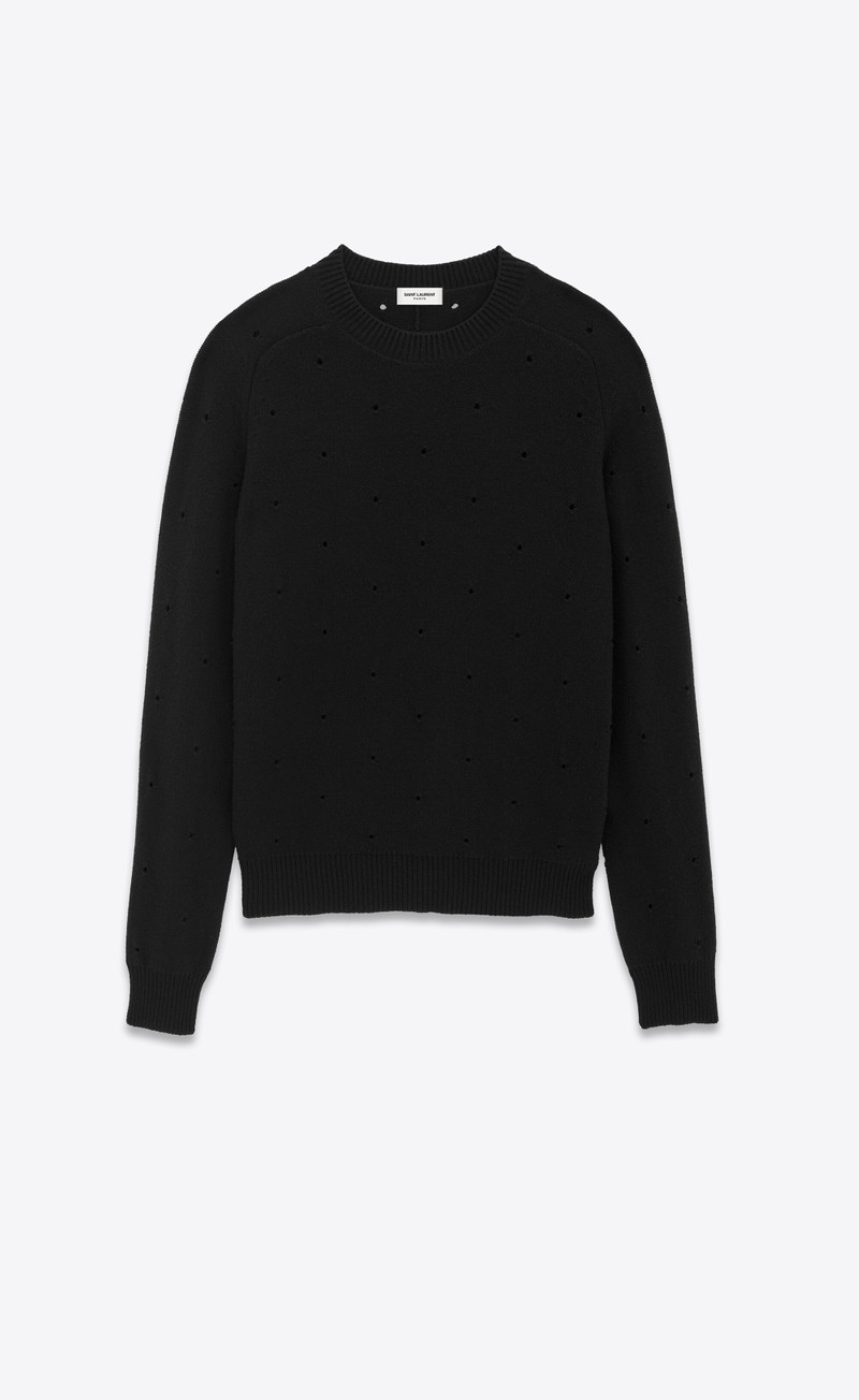 sweater in openwork wool - 1