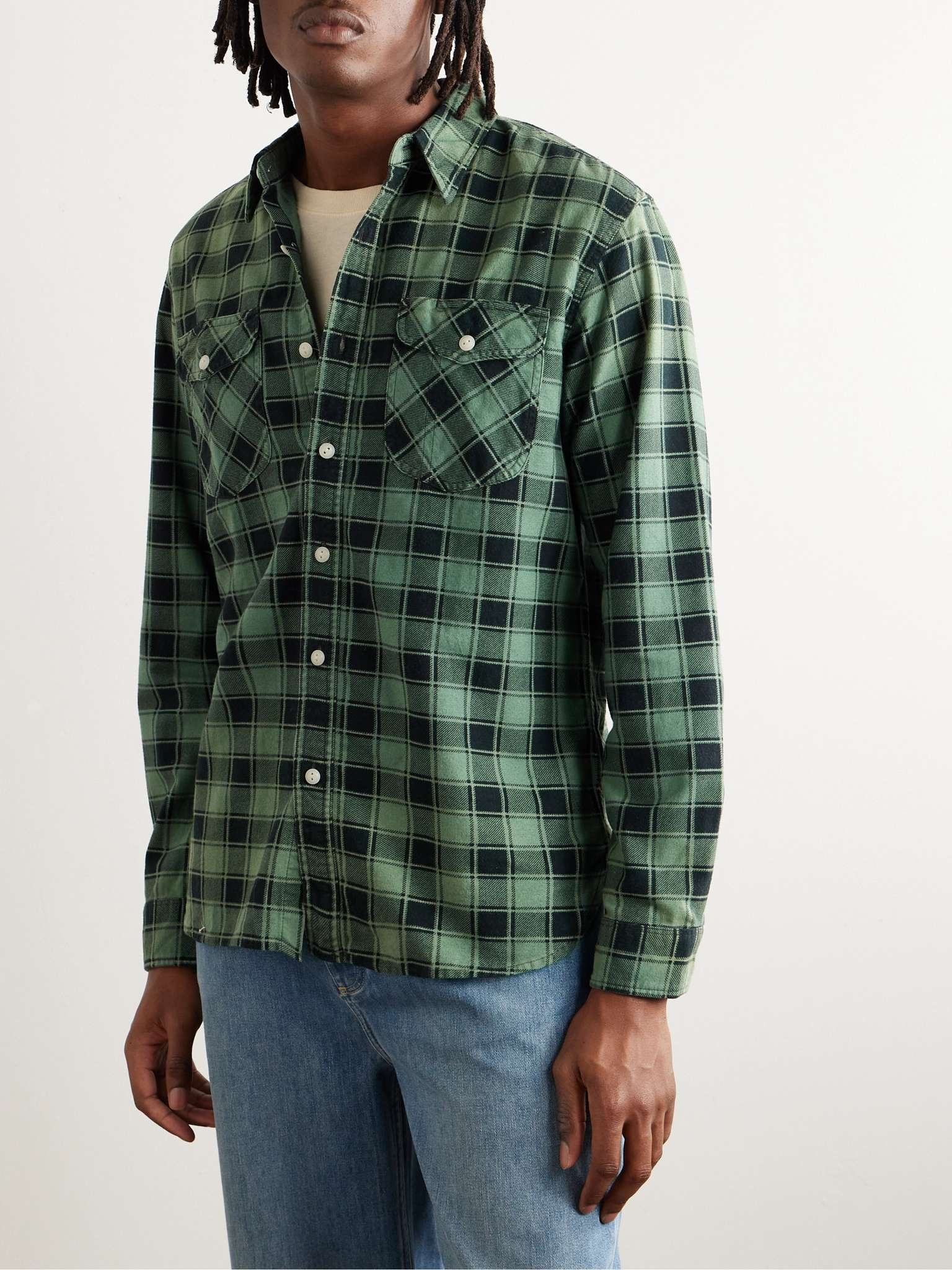 Green Ranch checked cotton-flannel shirt, Polo Ralph Lauren