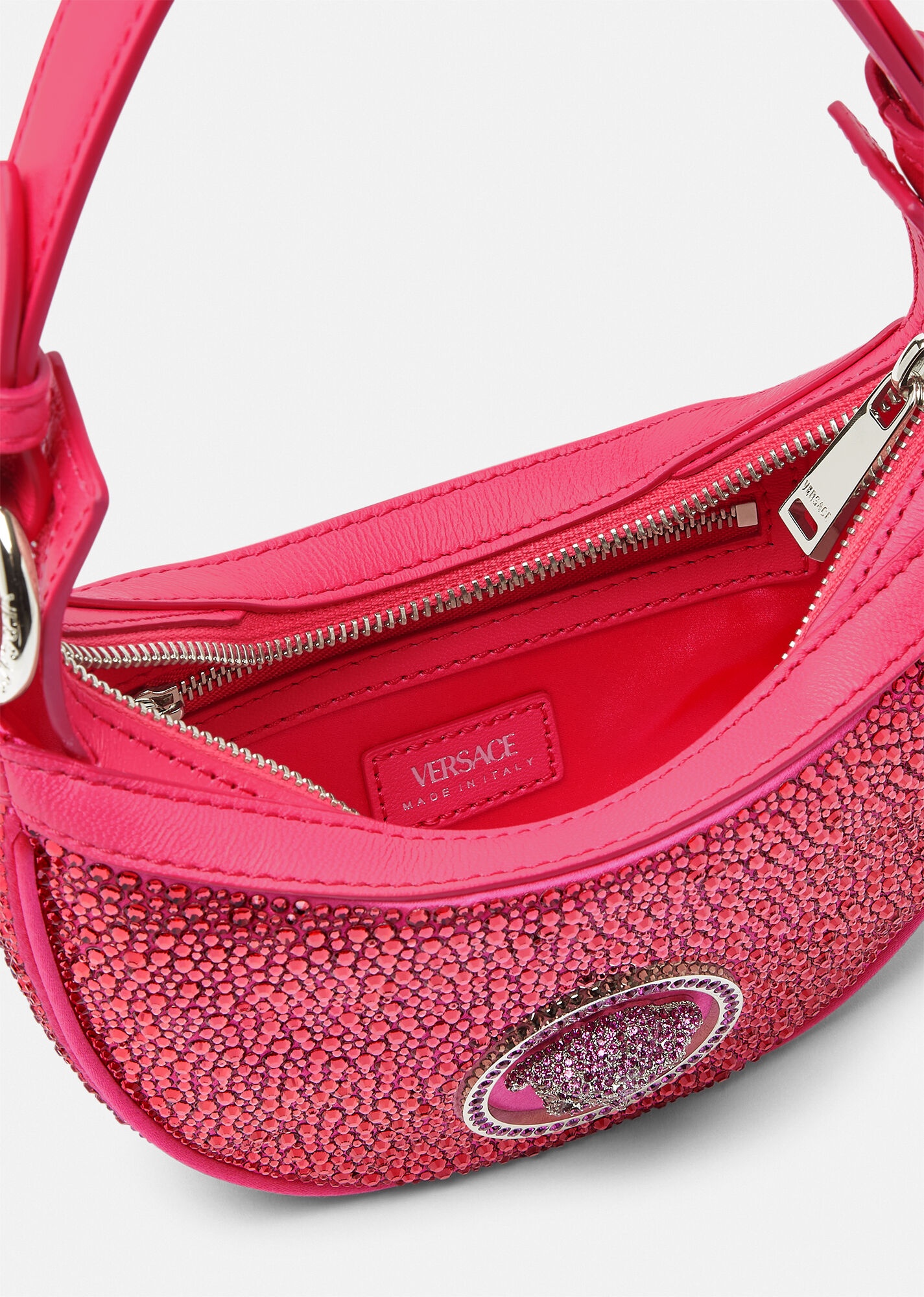 Crystal Repeat Mini Hobo Bag - 4