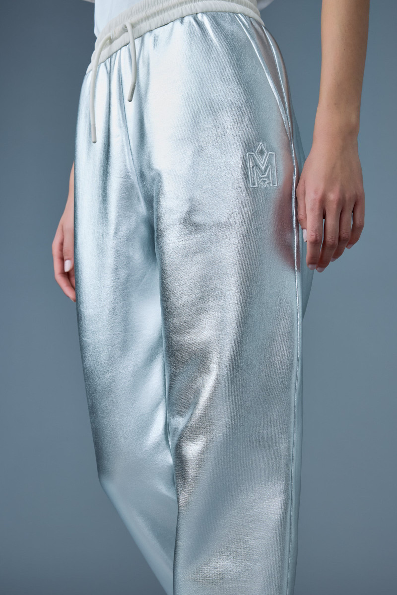 NEV-M Metallic finish double-face jersey sweatpants 5