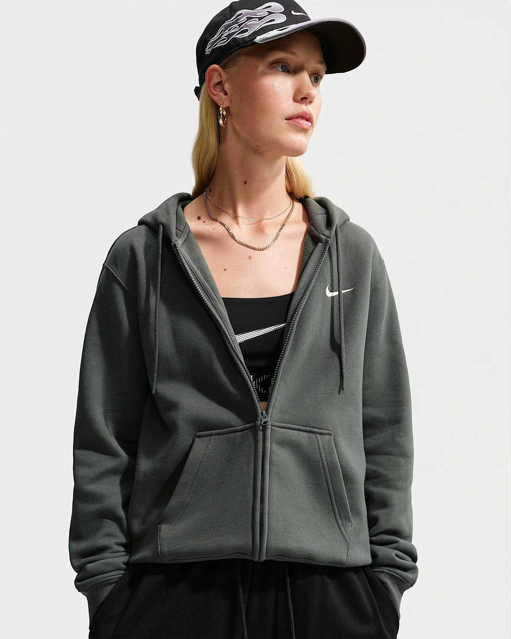 Nike Studio Fleece Medium Weight Women's Full-Zip Hoodie - 1