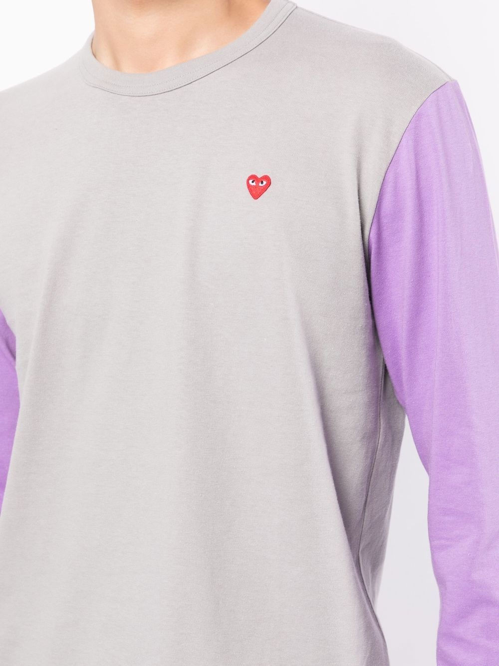 BI-COLOUR LONG-SLEEVE T-SHIRT - 3