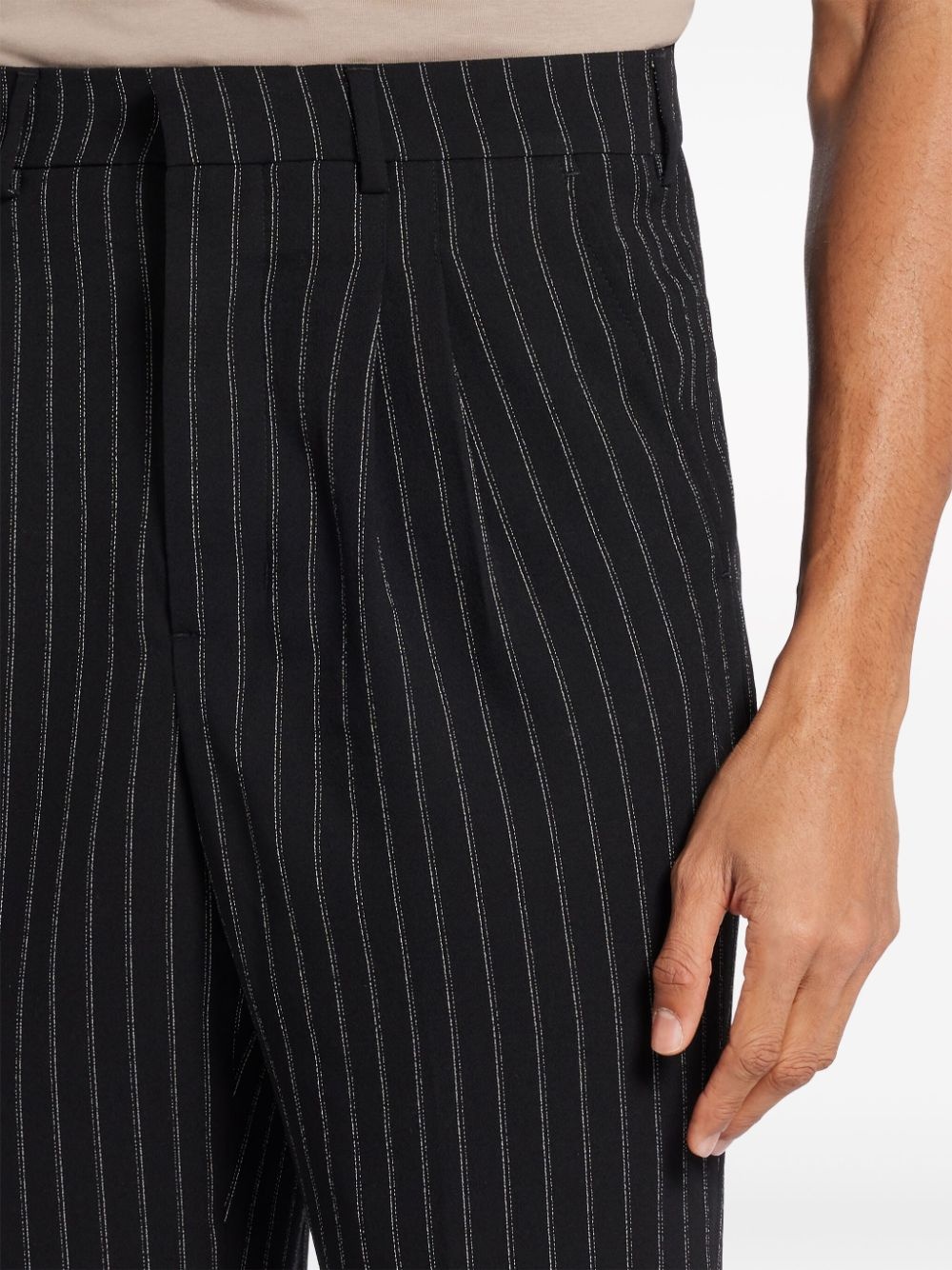 tapered-leg tailored trousers - 5