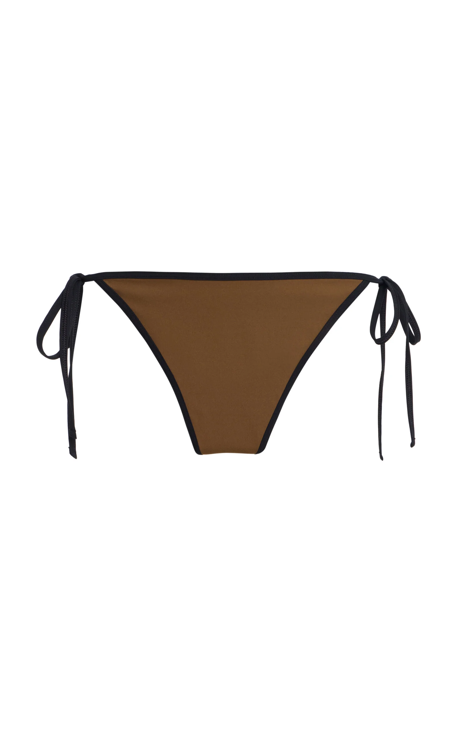 Striped Tie Bikini Bottoms brown - 1