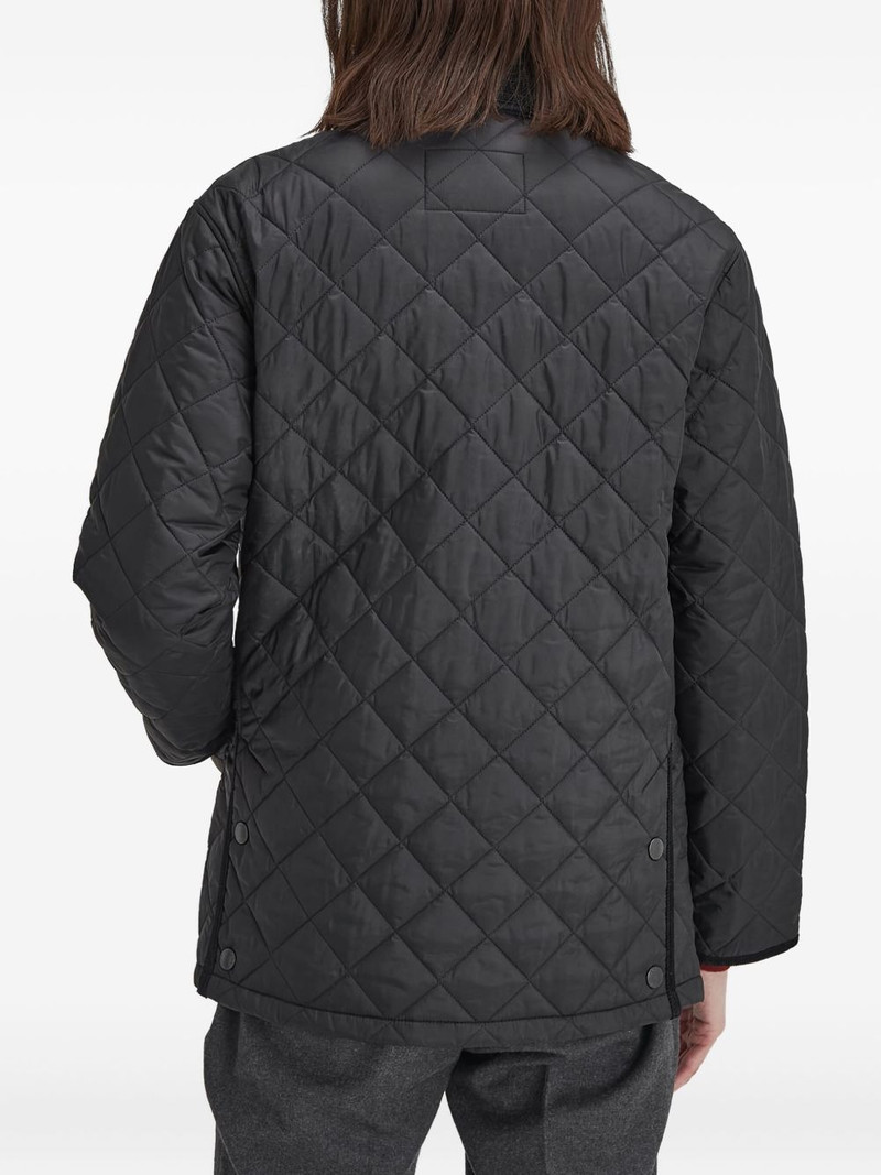 diamond-quilted corduroy-collar jacket 4