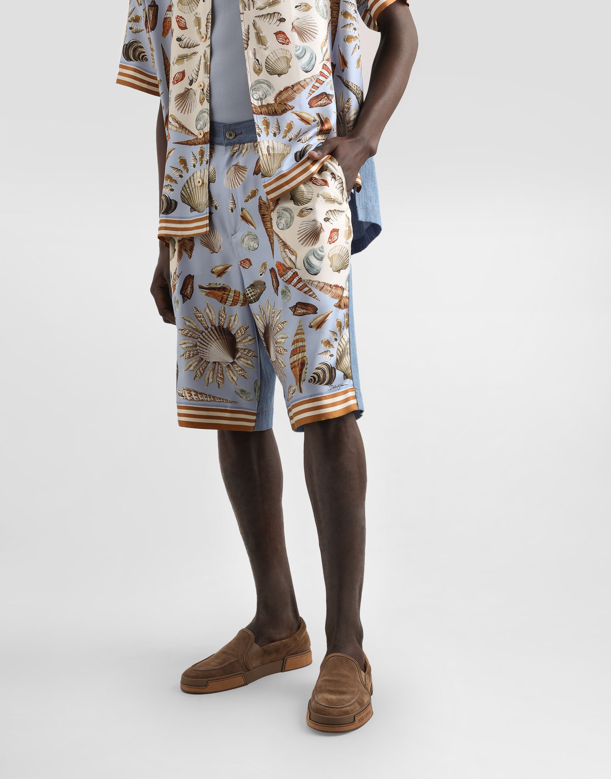 Denim bermuda shorts - 4