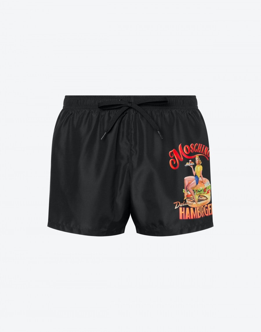 MOSCHINO'S HAMBURGER BEACH BOXER - 1