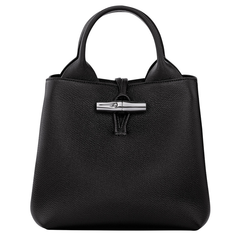 Le Roseau S Handbag Black - Leather 1