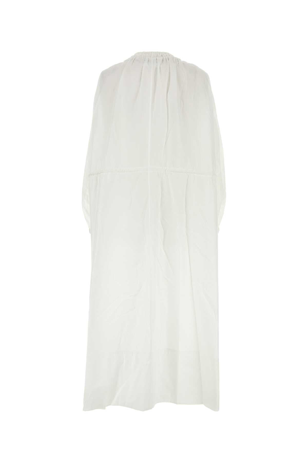 Jil Sander Women White Cotton Dress - 2