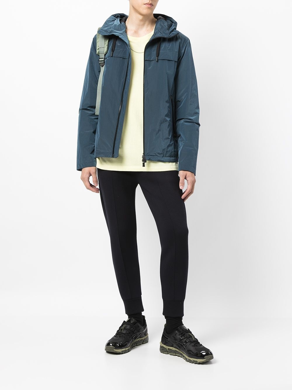 high-shine hooded bomber jacket - 2