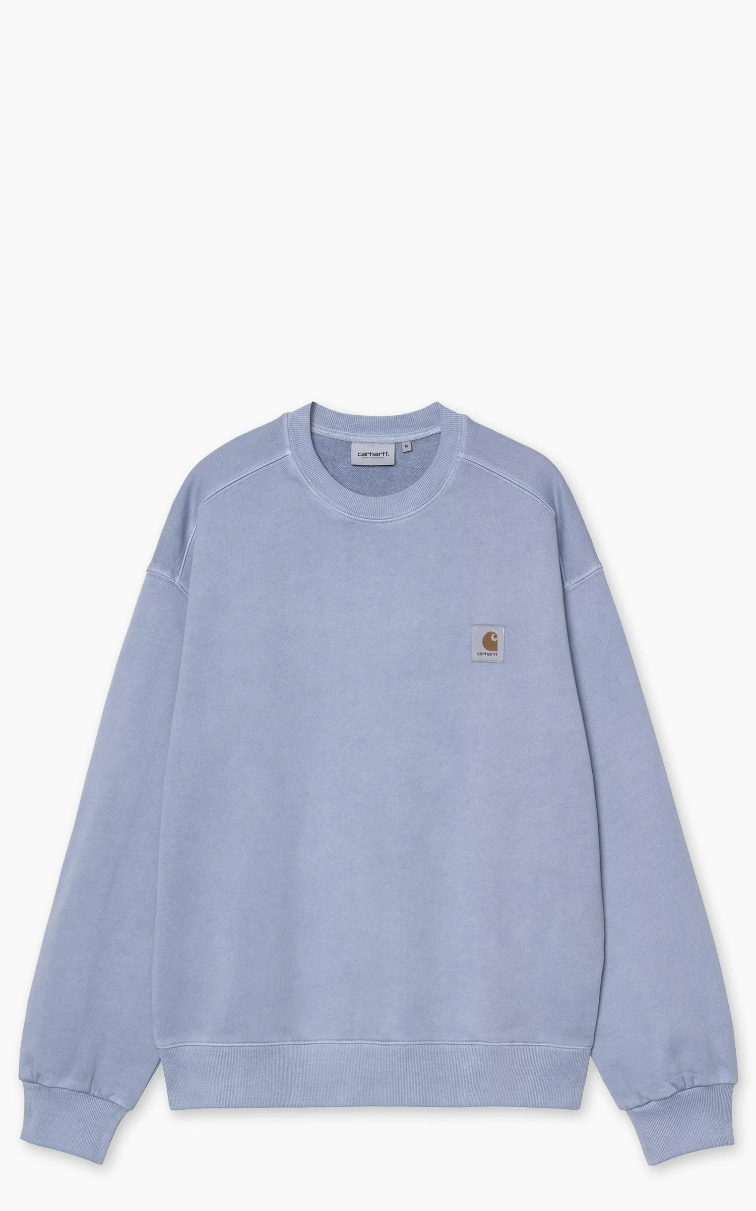 CARHARTT WIP NELSON SWEATSHIRT GARMENT DYED GENTLE BLUE - 1