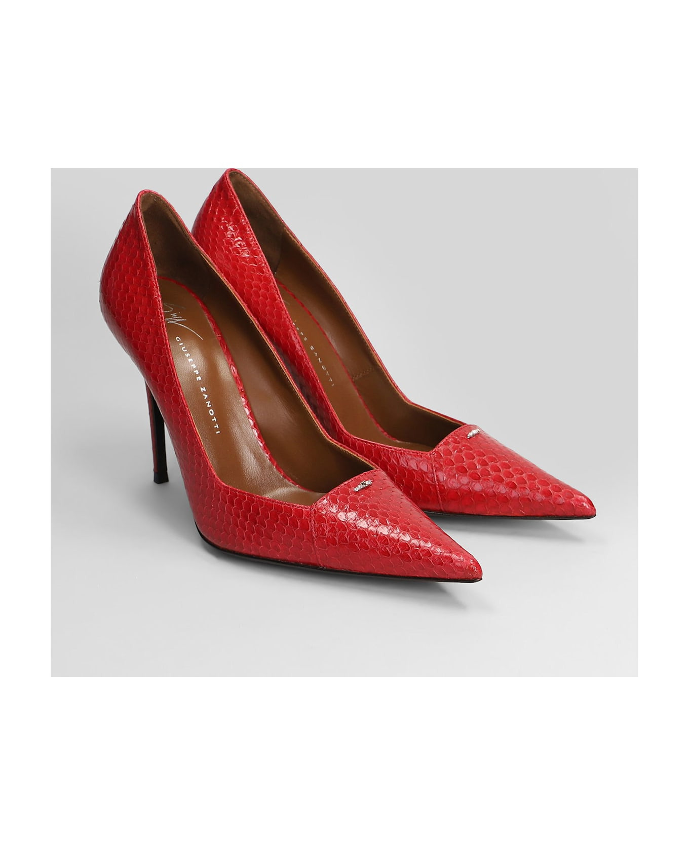 Raquel 105 Pumps In Red Leather - 2