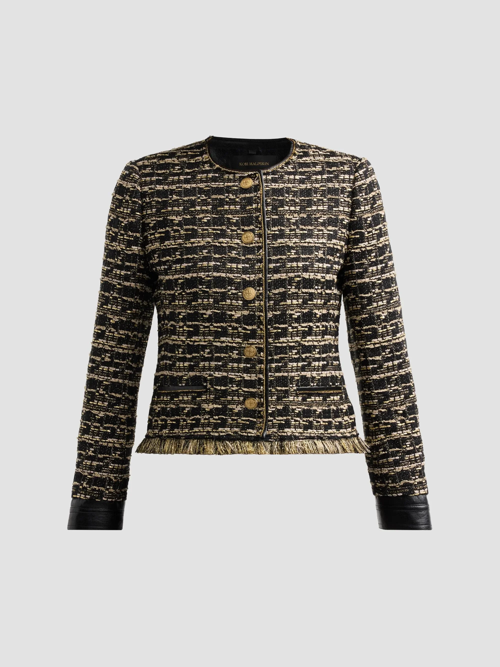 Women's Jordan Tweed Jacket - Black Multi - 1