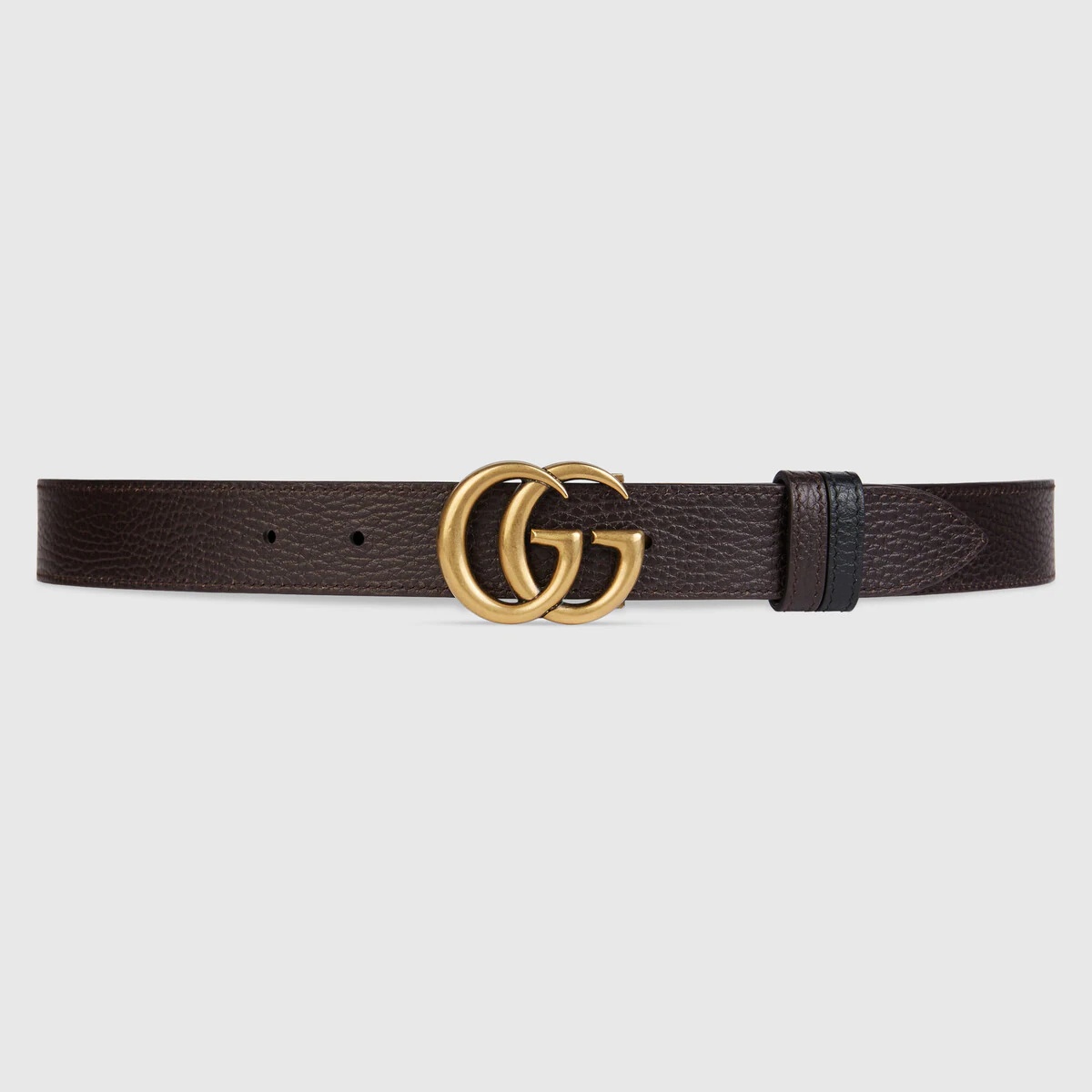 Reversible thin belt with Double G buckle - 2