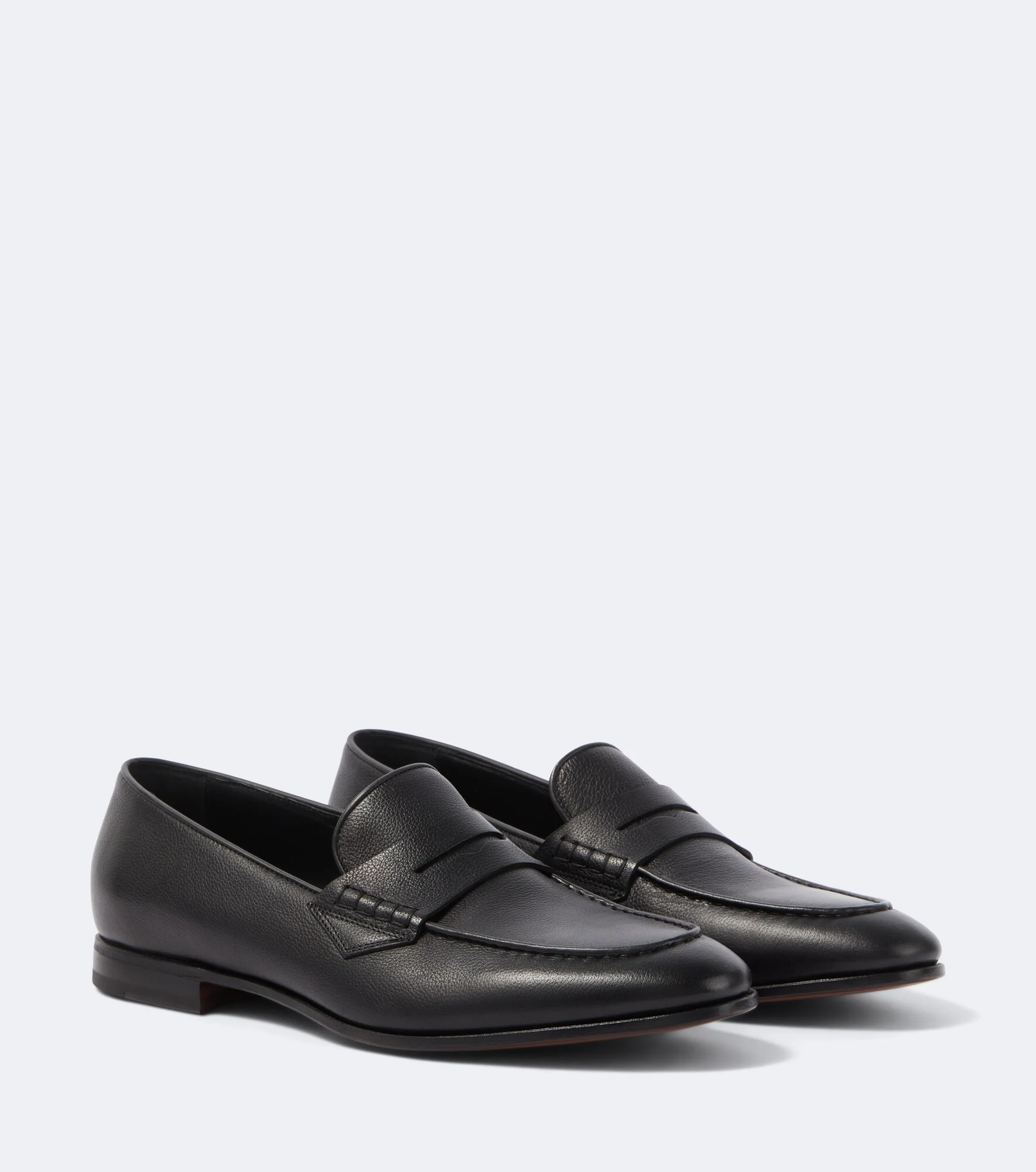 Leather penny loafers - 1