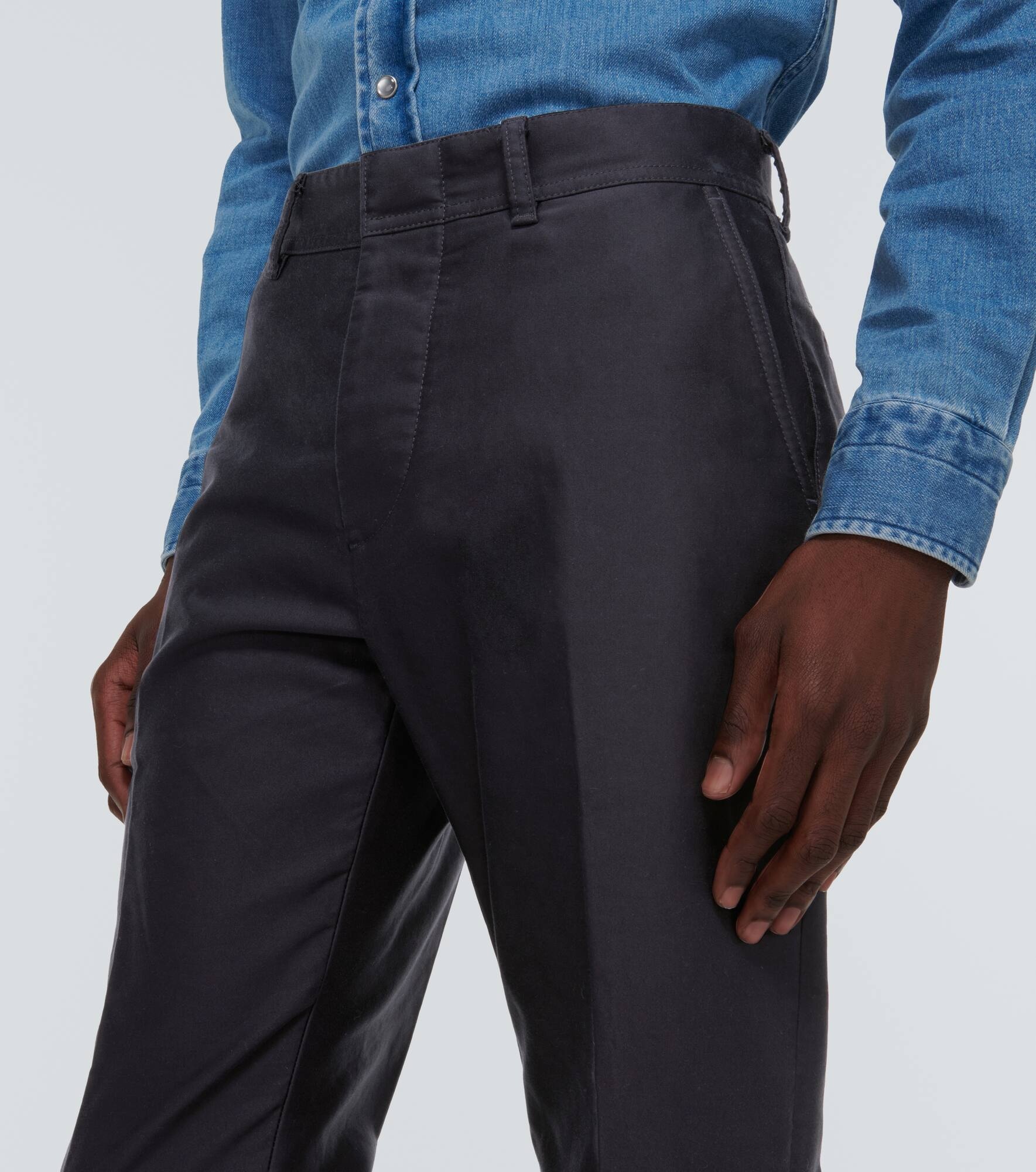 Straight cotton pants - 5