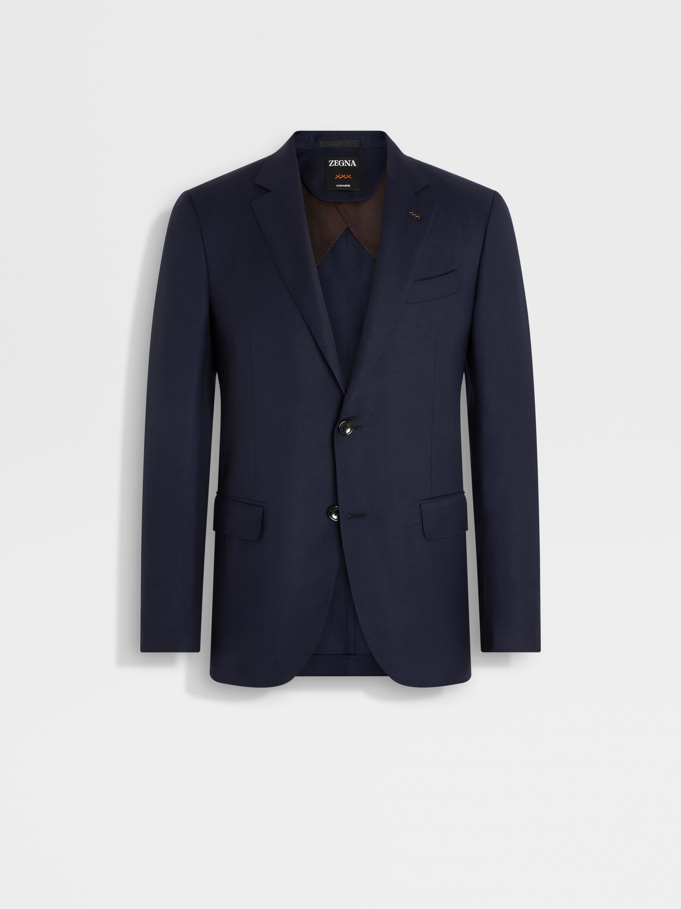 NAVY BLUE CASHMERE JACKET - 2