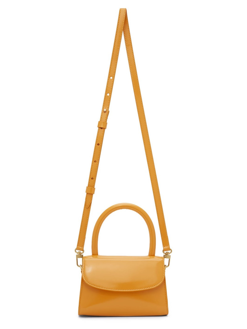 Orange Mini Leather Shoulder Bag 4