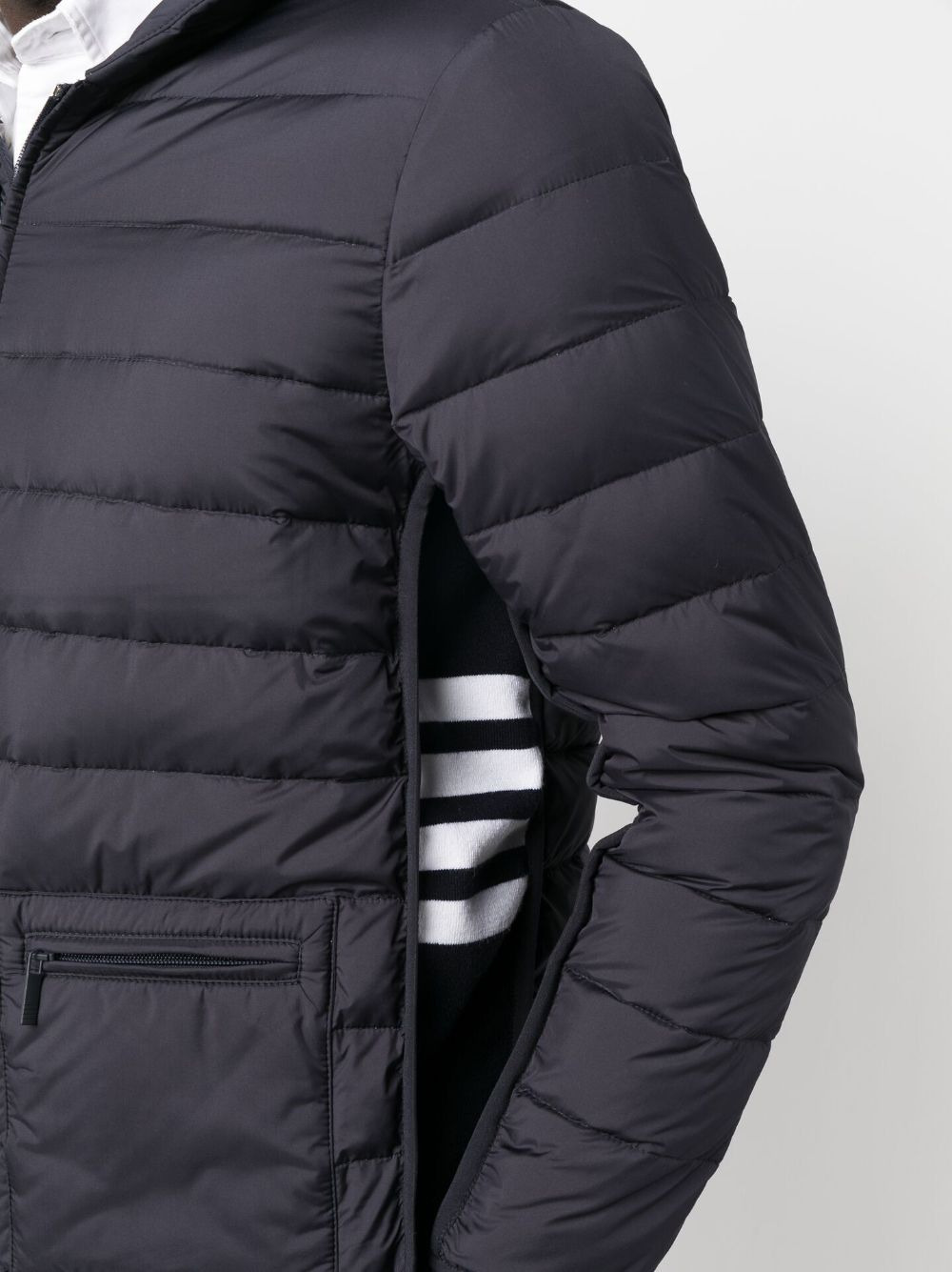 zip-front padded jacket - 5