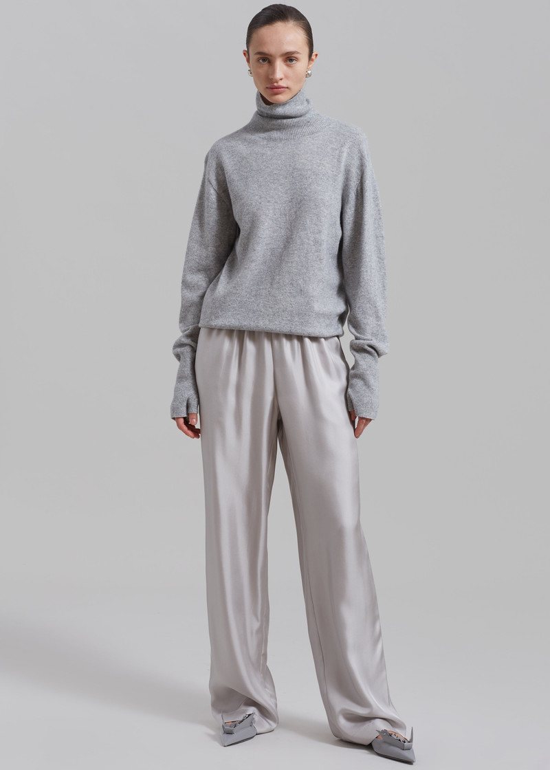 Delia Wool Turtleneck - Grey 8