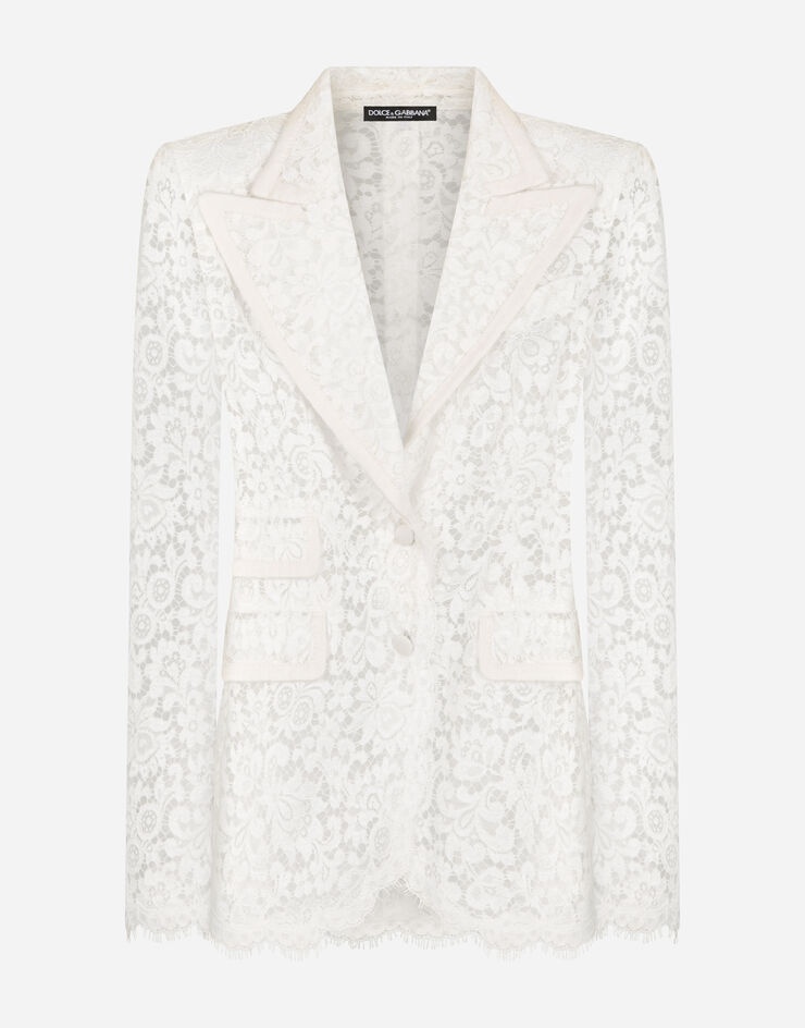 Lace jacket with edge detailing - 3