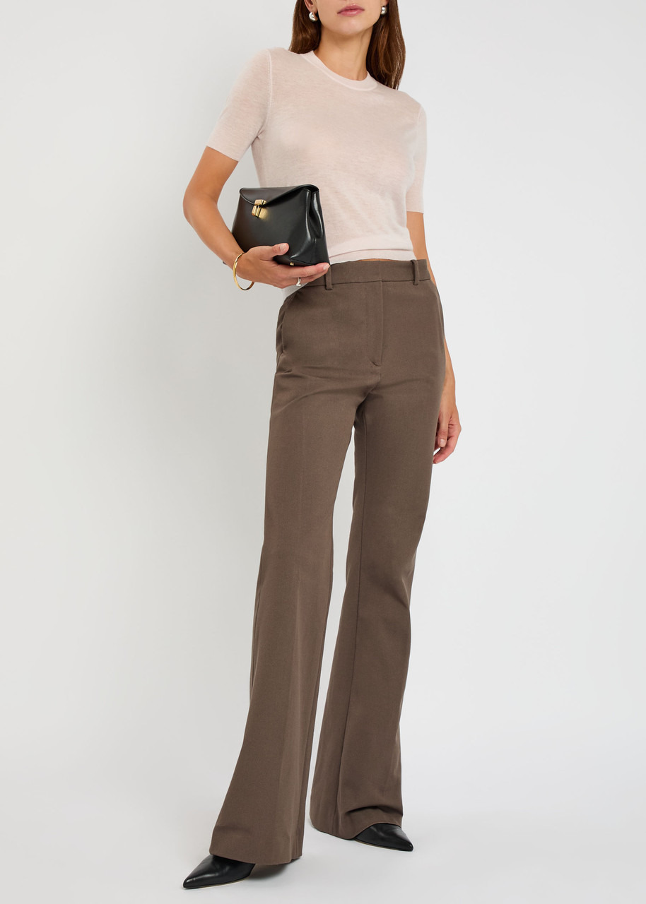 Joseph Tafira Flared-leg Stretch-twill Trousers - 4