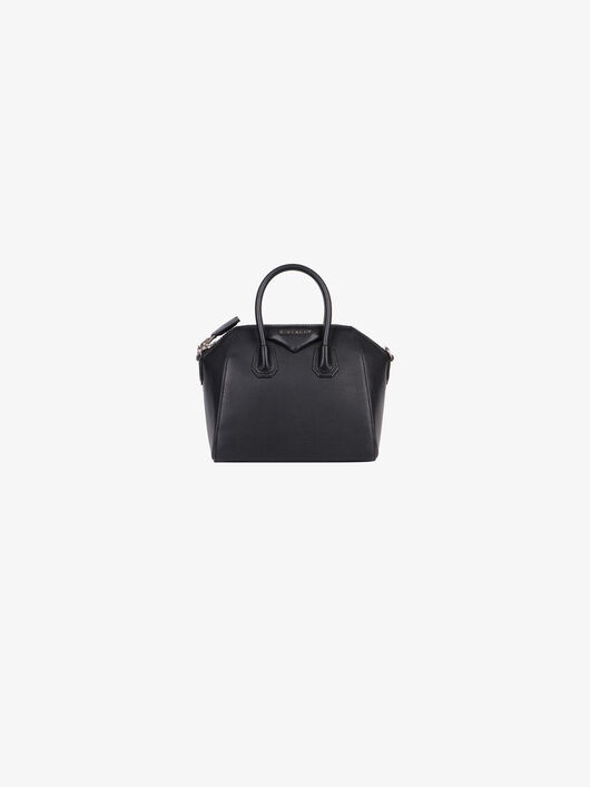 MINI ANTIGONA BAG IN GRAINED LEATHER - 1