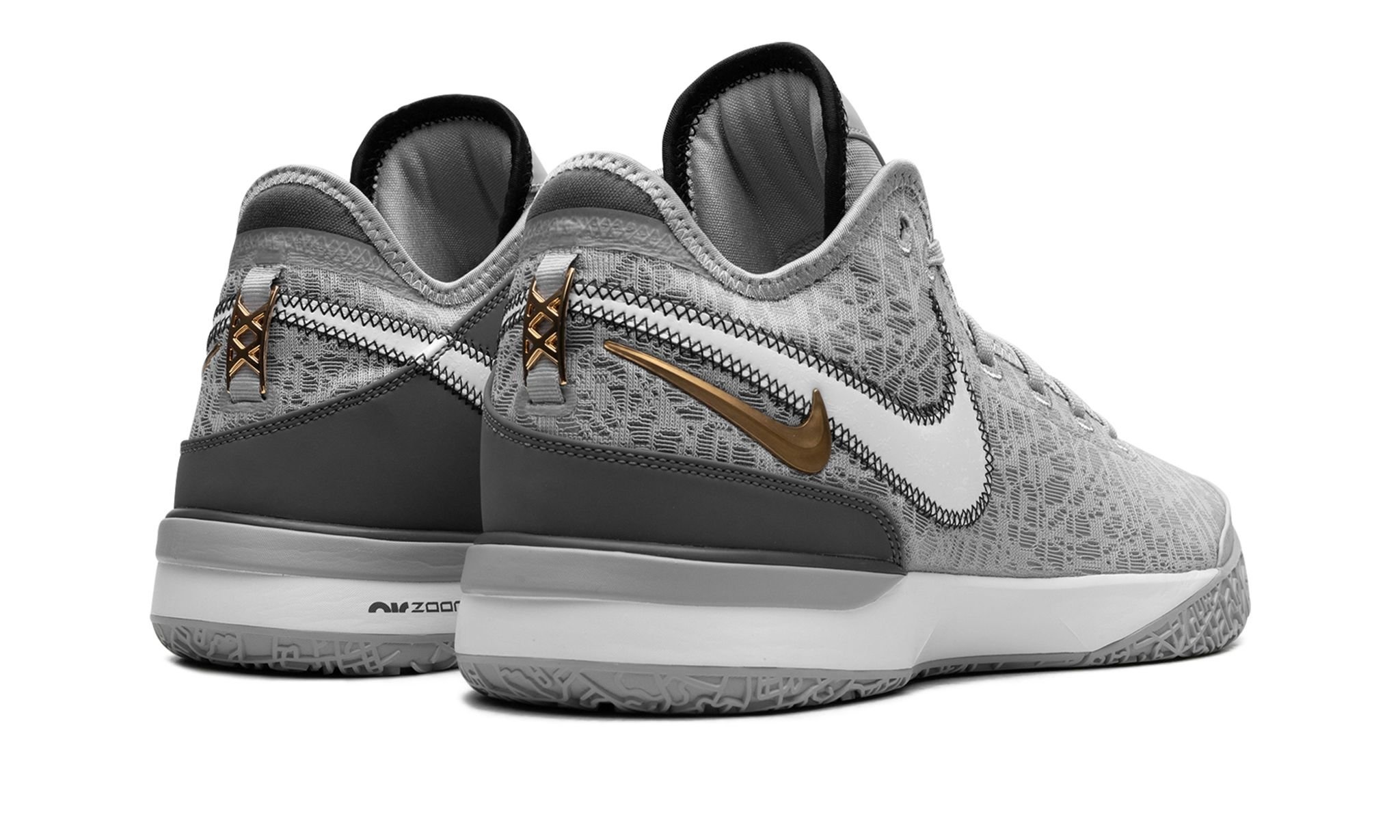 Zoom LeBron NXXT Gen "Wolf Grey Metallic Gold" - 3