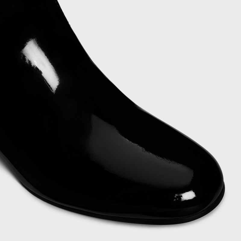 LES BOTTES CELINE TRIOMPHE HIGH BOOT in PATENT CALFSKIN 4