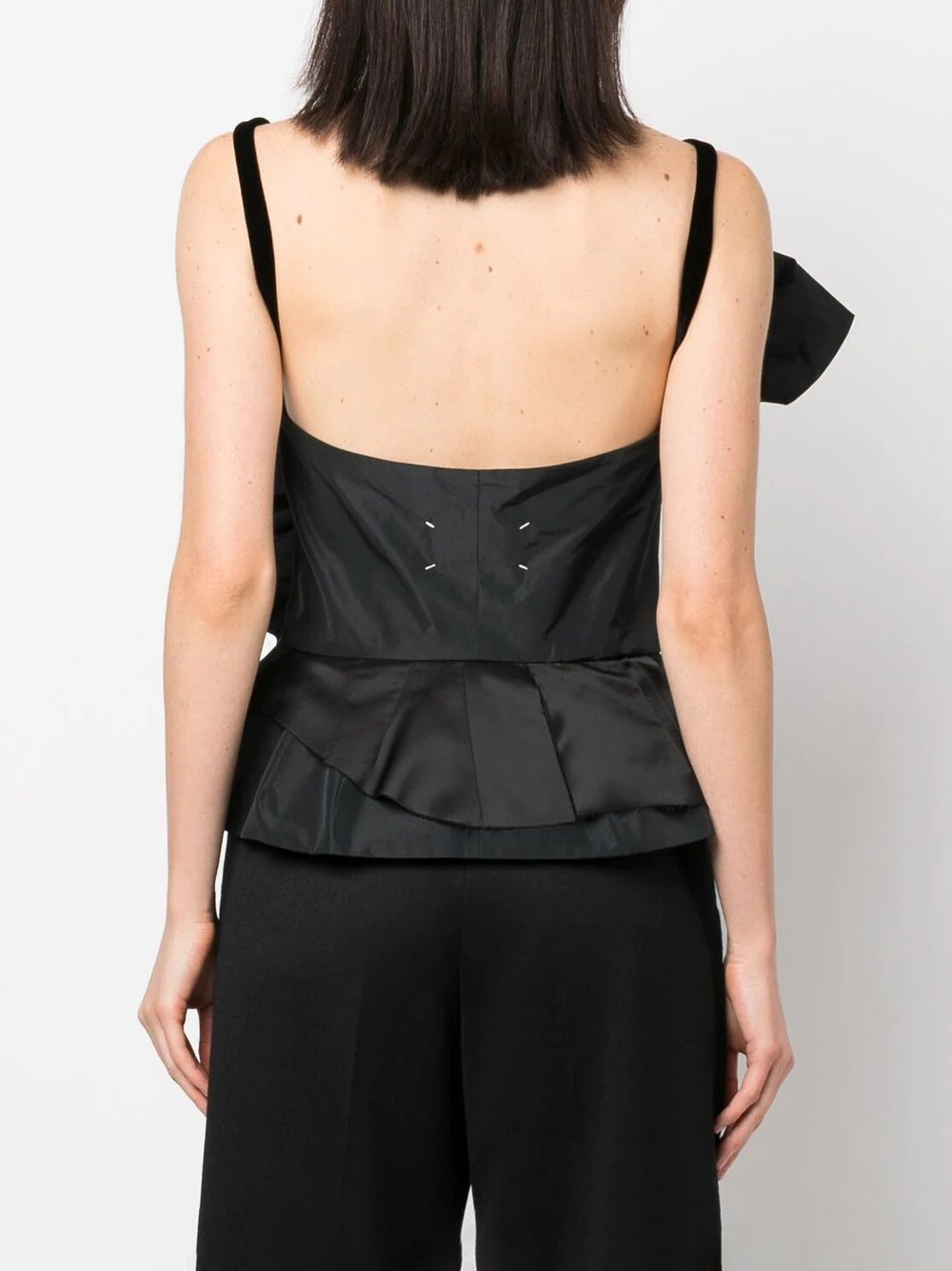 sculptural peplum top - 4