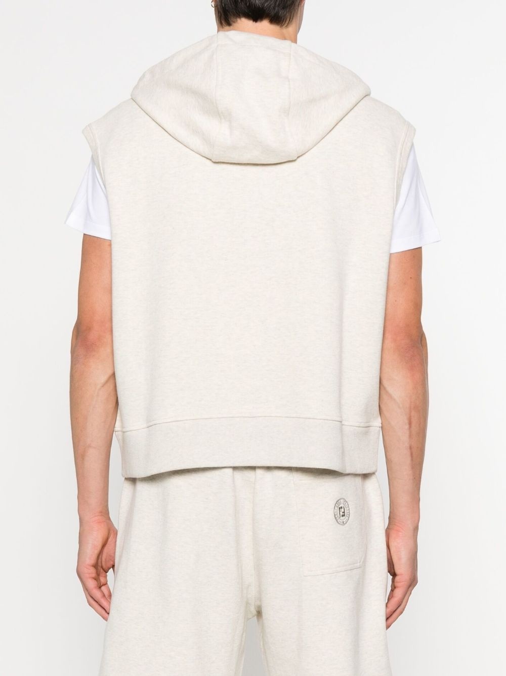 sleeveless zip-up hoodie - 4