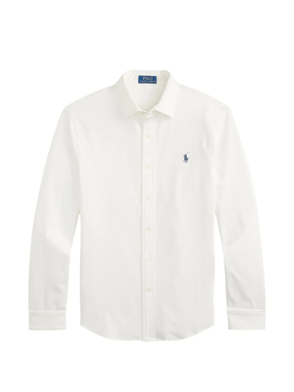 logo-embroidered long-sleeve shirt - 1