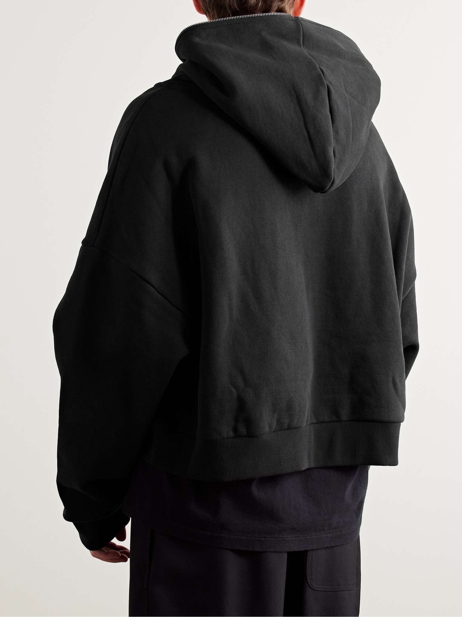 entire studios Eternal Oversized Organic Cotton-Jersey Zip