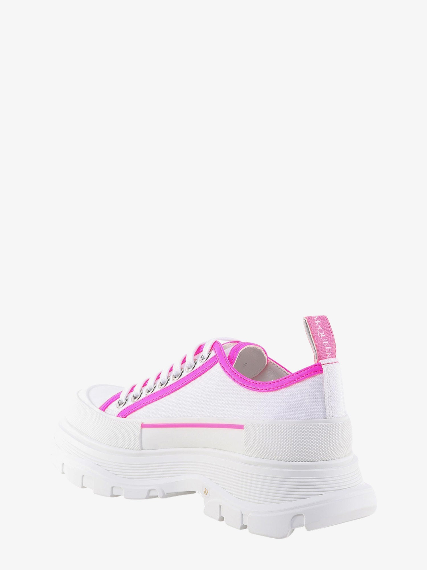 Tread Slick Canvas Sneakers With Fluo Leather Sneakers - 3