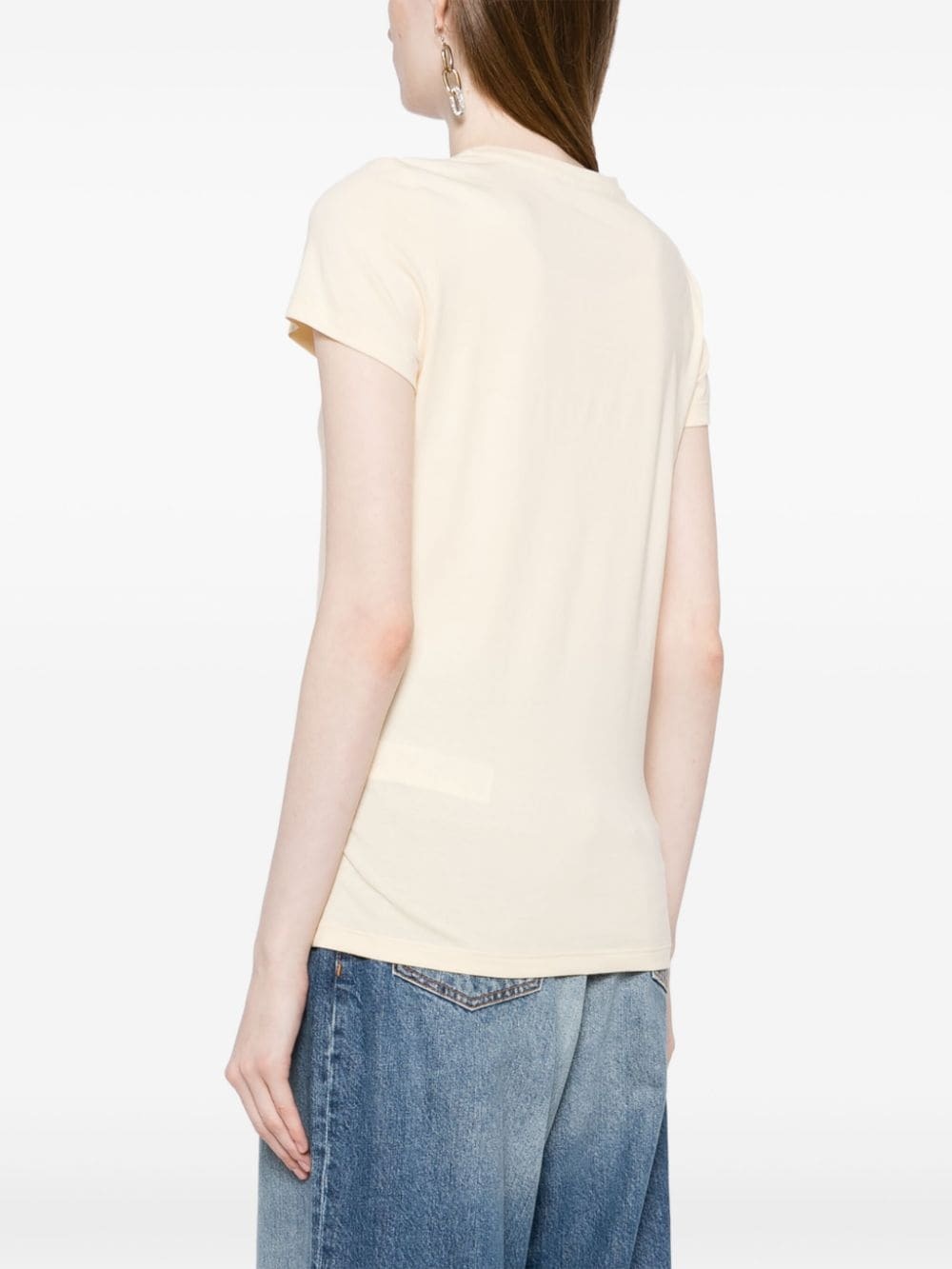 logo-embroidered stretch-cotton T-shirt - 4