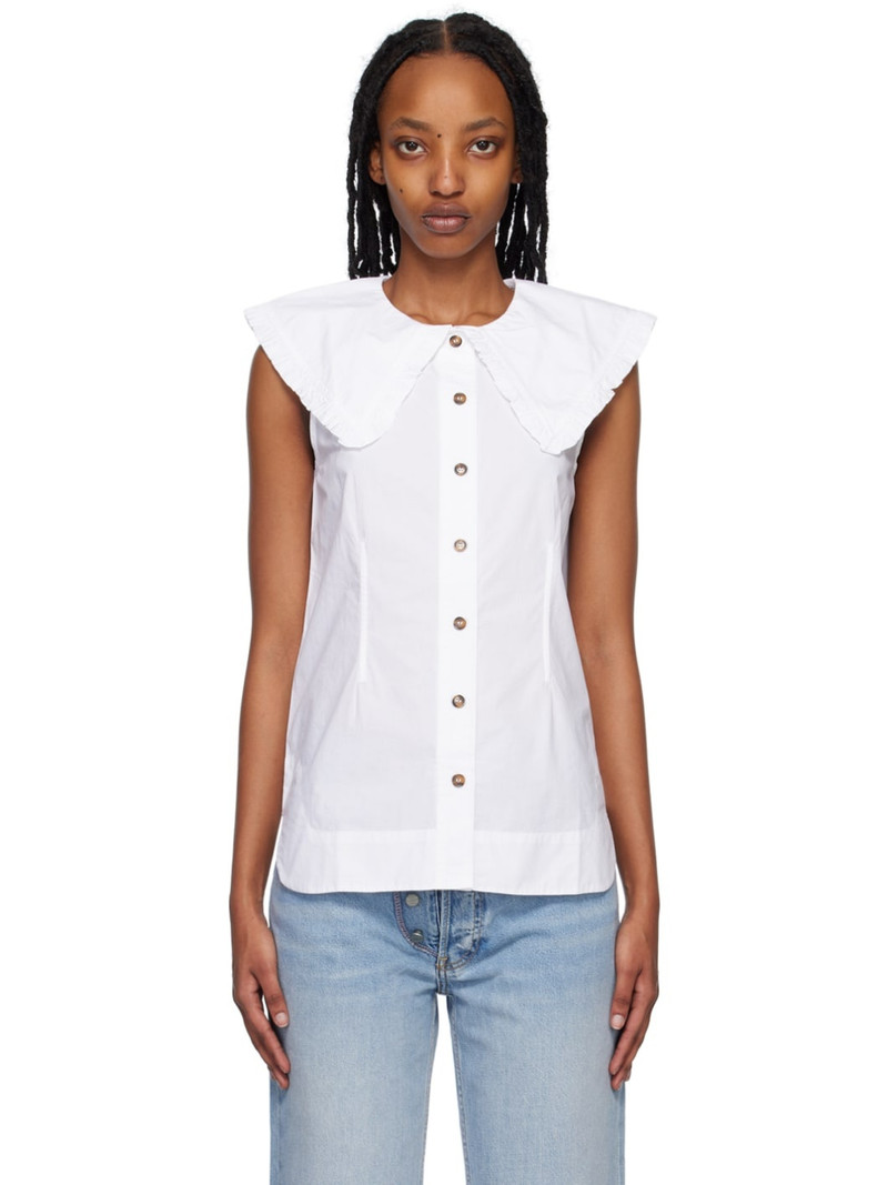 White Sleeveless Shirt 1